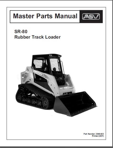 asv skid steer parts manual